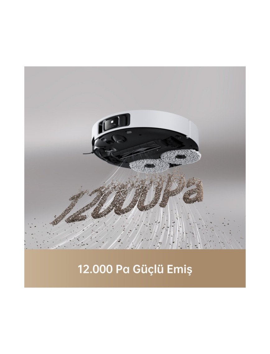 Dreame X40 Ultra Robot Süpürge Beyaz, 12.000PA Emiş Gücü